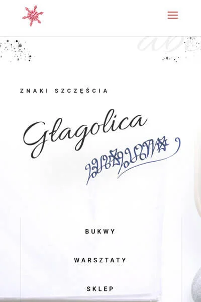 glagolica Projekt strony www
