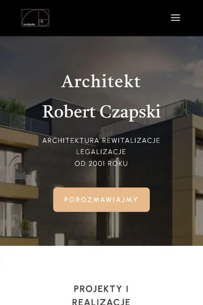 Architekt-Czaspki Projekt strony www