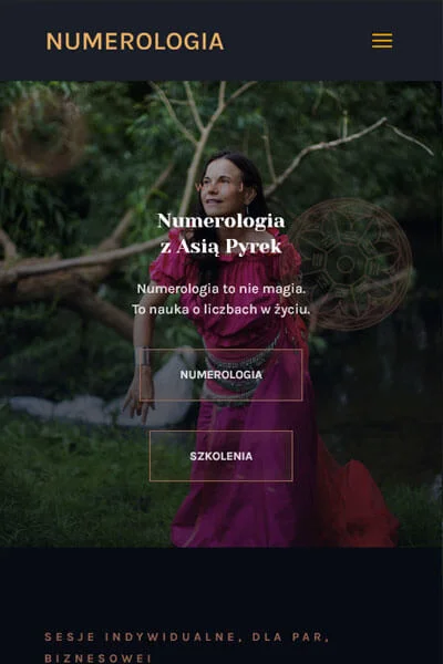 Numerologia-Warszawa Projekt strony www